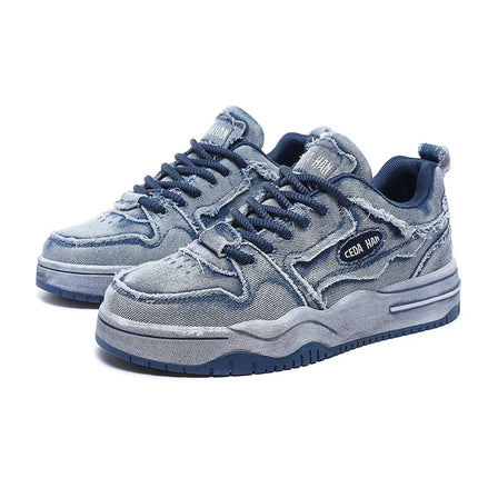 Men’s Personalised Denim Skateboarding Shoes