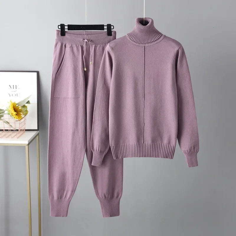 Women’s Soft Knit Two-Piece Set – Perfect Casual Wear-HighTouch