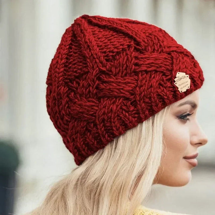 Korean Thick Knit Beanie for Women-HighTouch