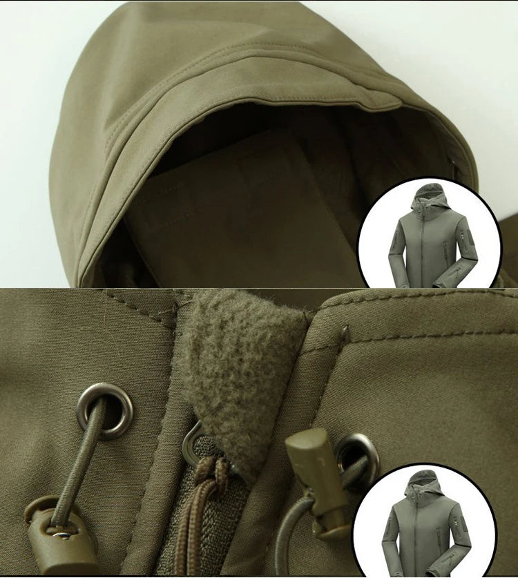 Waterproof Softshell Fleece Jacket Men-HighTouch