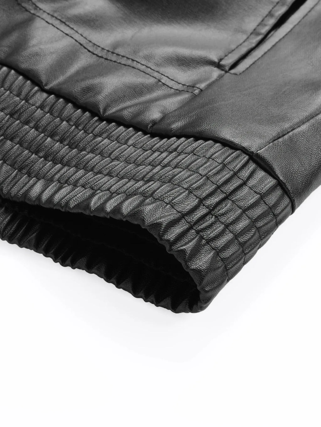 Men’s Lapel Leather Jacket