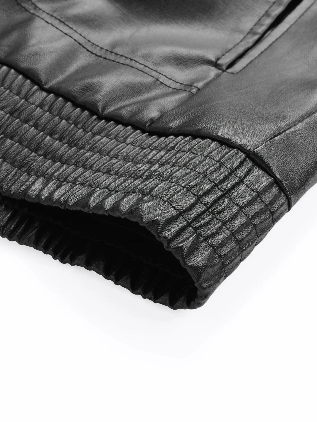 Men’s Lapel Leather Jacket-HighTouch