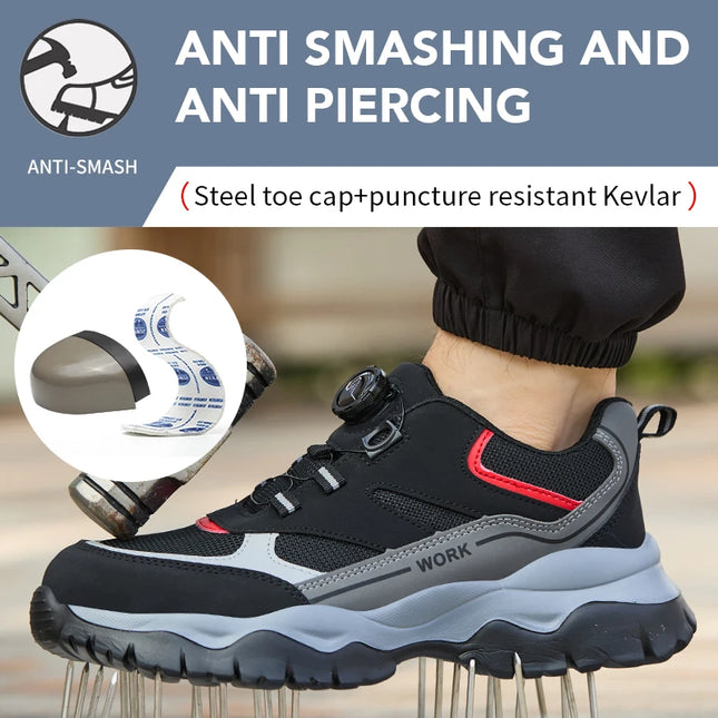 Men’s Steel Toe Breathable Work Sneakers