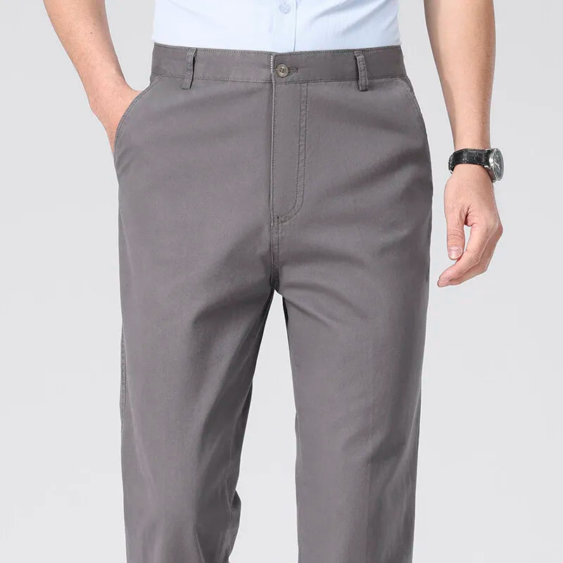 Men’s Lightweight Business Casual Chino Trousers