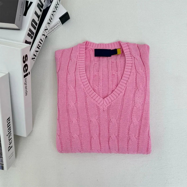 Loose Oversized Unisex V-Neck Sweater