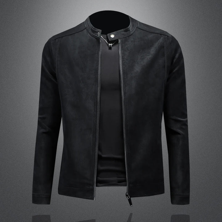 Genuine Leather Motorcycle Jacket For Men-HighTouch