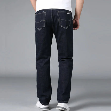 Tall Men’s Stretch Black Straight-Leg Jeans