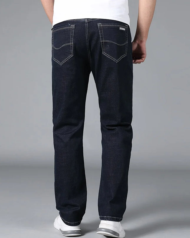 Tall Men’s Stretch Black Straight-Leg Jeans