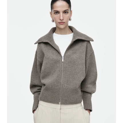 Knit Bomber Jacket Women