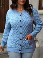 Women’s Retro Ribbed Knit Cardigan