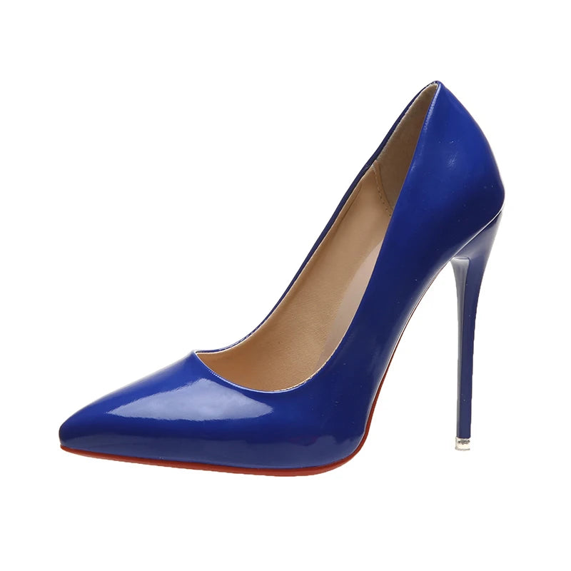 Women's 12 cm Patent Stiletto High Heels-HighTouch