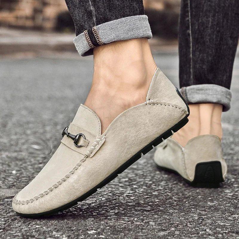 Men's Ricci Penny Suede Loafer – Cushioned Horsebit Shoes