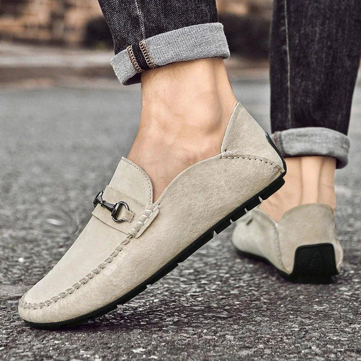 Men's Ricci Penny Suede Loafer – Cushioned Horsebit Shoes