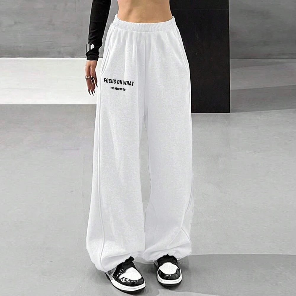 Mia Muse High-Waist Wide-Leg Pants – All‑Season Korean Casual Trousers