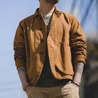 Multi-Pocket Cotton Workwear Jacket Men-HighTouch