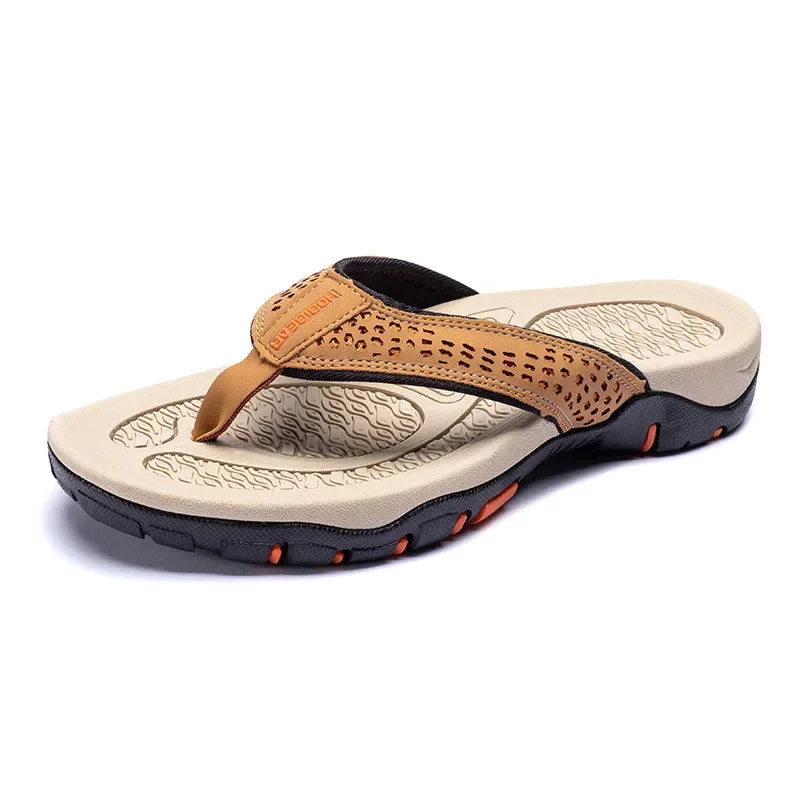 Men’s Non-Slip Rubber Flip Flops – Lightweight & Quick-Dry Comfort-HighTouch