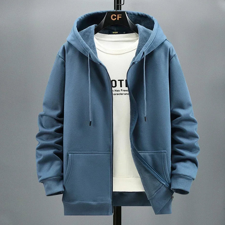 Big & Tall Zip-Up Hoodie Men-HighTouch