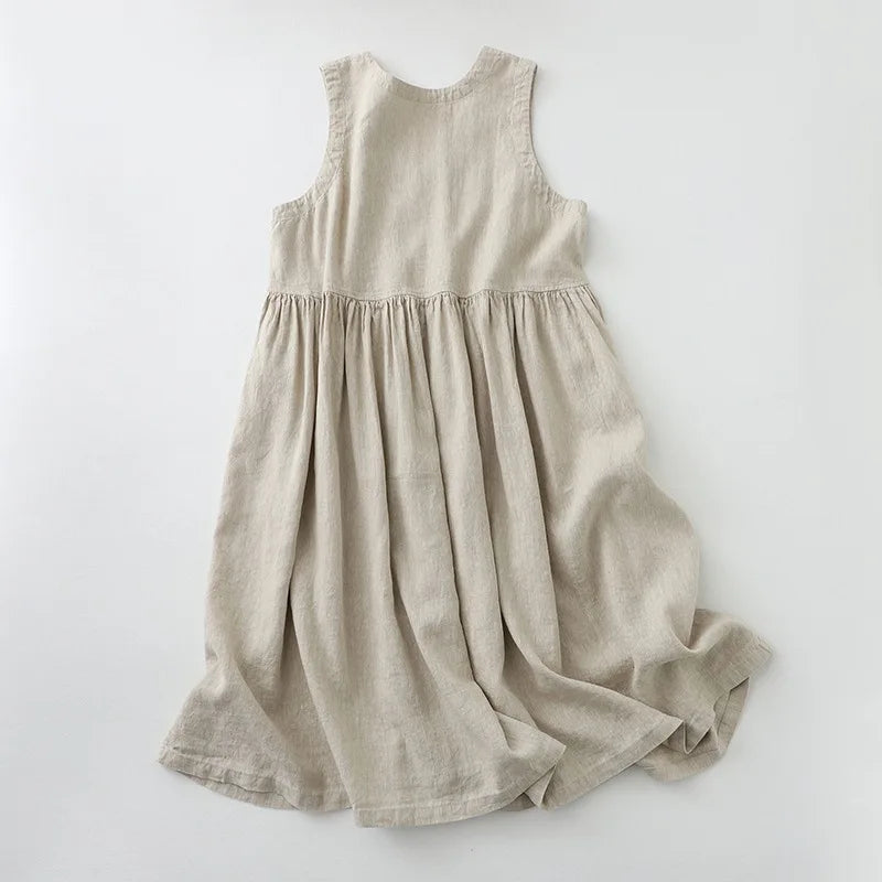 Signature Cotton Linen Midi Dress