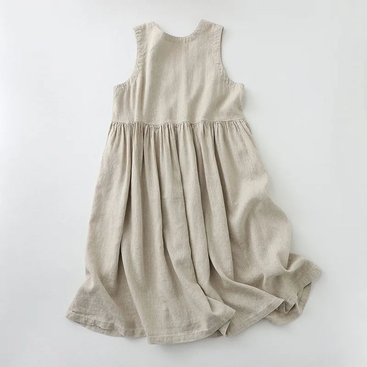 Signature Cotton Linen Midi Dress
