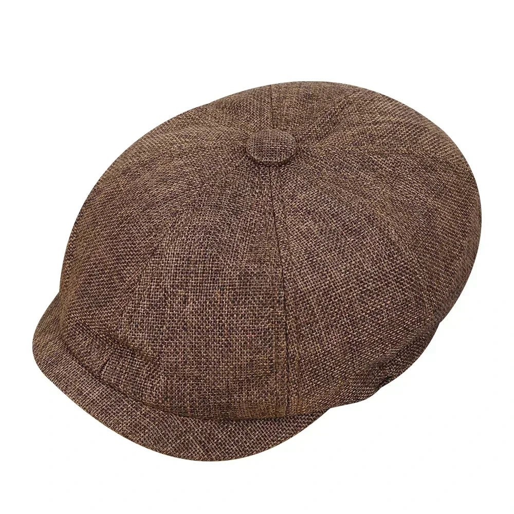 Vintage Tweed Peaky Blinders Flat Cap – Heritage Style Unisex-HighTouch