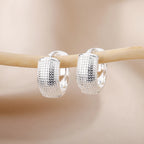 Gold Colour | Silver Stainless Steel Small Hoop Earrings-HighTouch