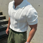 Ultra-Breathable Slim Mesh Polo Shirt for Men-HighTouch
