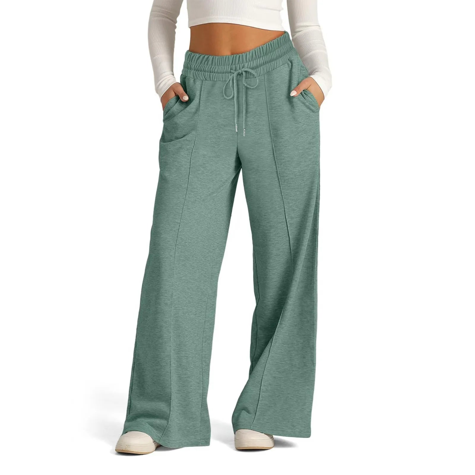 Loose Straight-Leg Sweatpants