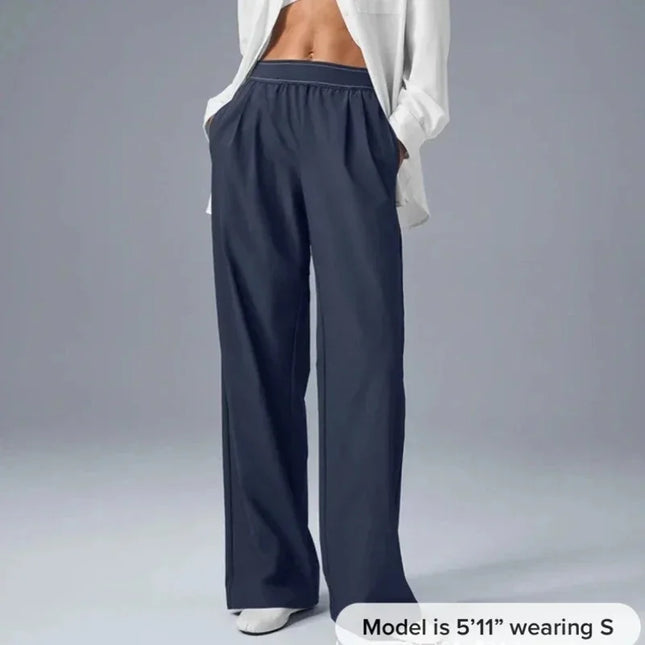 Women’s High-Waist Loose Wide-Leg Quick-Dry Pants