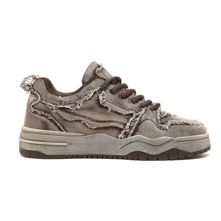 Men’s Personalised Denim Skateboarding Shoes