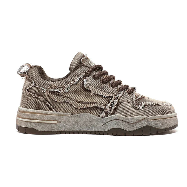 Men’s Personalised Denim Skateboarding Shoes