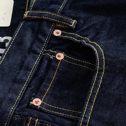 Heavy-weight Original Colour “Red Ear” Straight-Leg Jeans