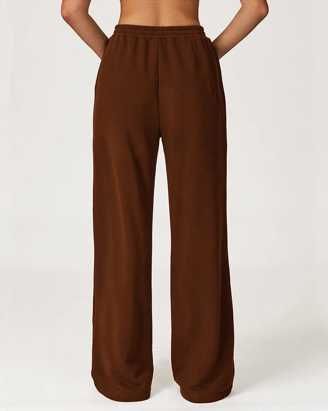 High-Waisted Wide-Leg Yoga & Gym Flared Trousers for Women