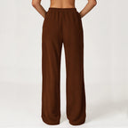High-Waisted Wide-Leg Yoga & Gym Flared Trousers for Women-HighTouch
