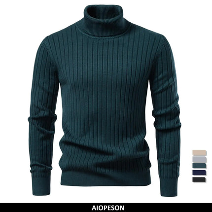 AIOPESON | Men’s Turtleneck Sweater – Winter Warm Pullover