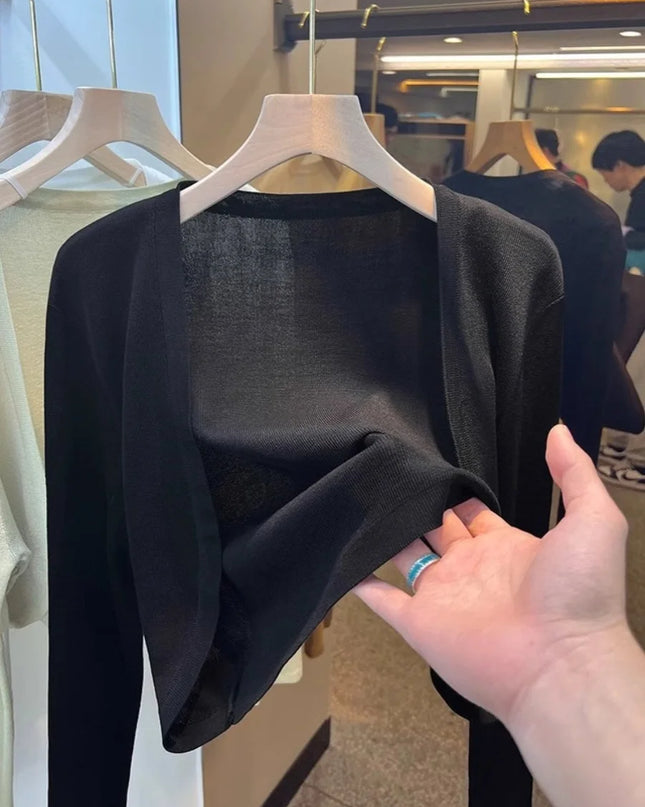 Lightweight Ice Silk Short Sunscreen Cardigan