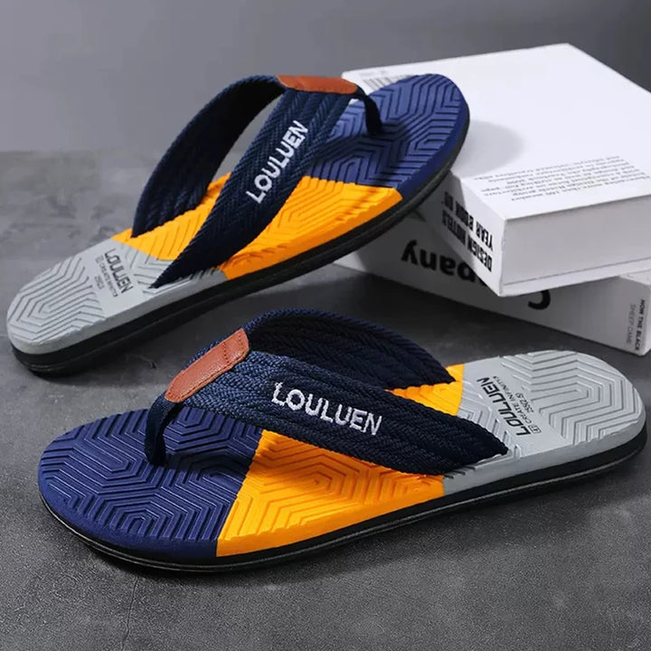 Men’s Breathable Summer Flip-Flops – Lightweight Beach-Ready Thong Slippers-HighTouch