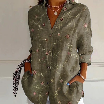 Harper | Elegant Floral Shirt & Blouse
