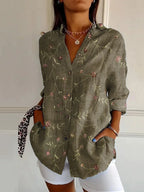 Harper | Elegant Floral Shirt & Blouse-HighTouch