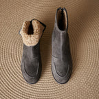Premium Sheep Suede Chelsea Ankle Boots-HighTouch