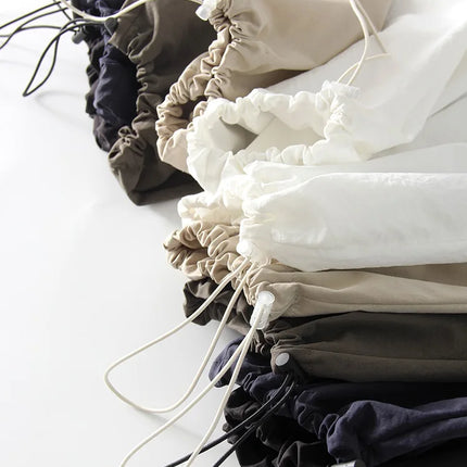 Stay Fresh & Stylish – High-Waist White Wide-Leg Sweatpants
