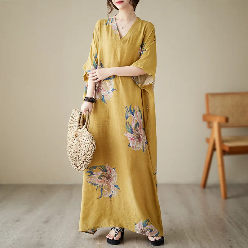 Bohemian Ethnic Summer Dress – Vintage Loose Streetwear-HighTouch