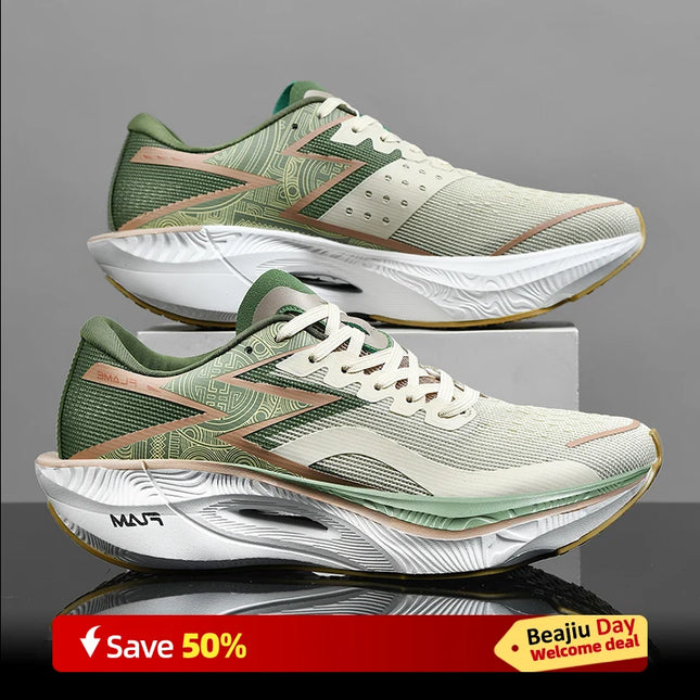 Men’s Carbon-Plate Air Cushion Running Trainers Shoes