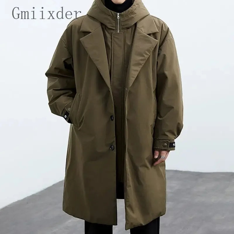 Korean Cargo Padded Jacket Men-HighTouch