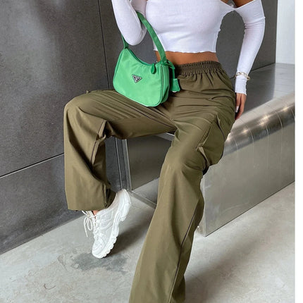 Women’s High-Waisted Baggy Cargo Joggers