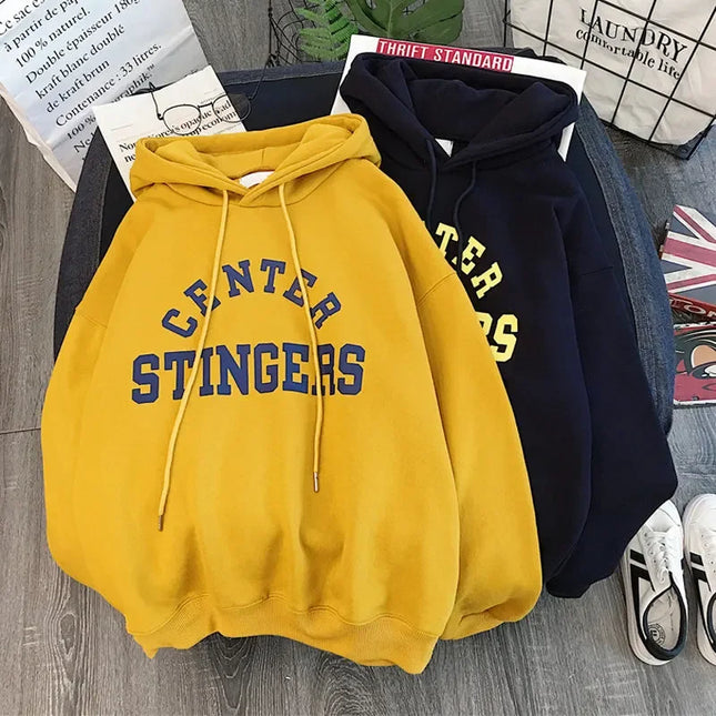 Women’s Thick Cotton Pullover Hoodie – Cozy Spring to Winter Essential