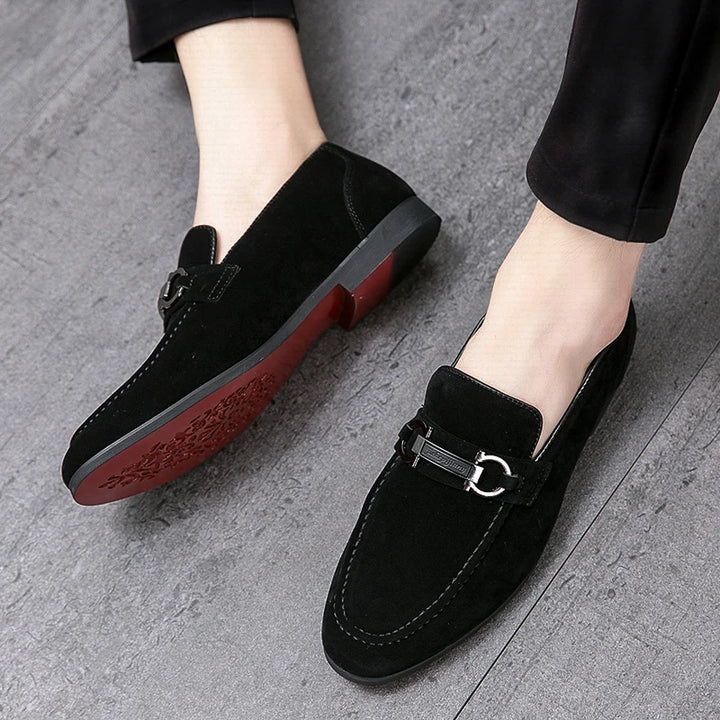 Classic Green Suede Moccasins / Loafers – Men’s Slip-On Casual-HighTouch