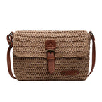 New Fashionable Straw Women's Bag, Trendy Vacation Casual Shoulder Crossbody Bag, Women's Versatile Stylish Straw Women's Bag-HighTouch