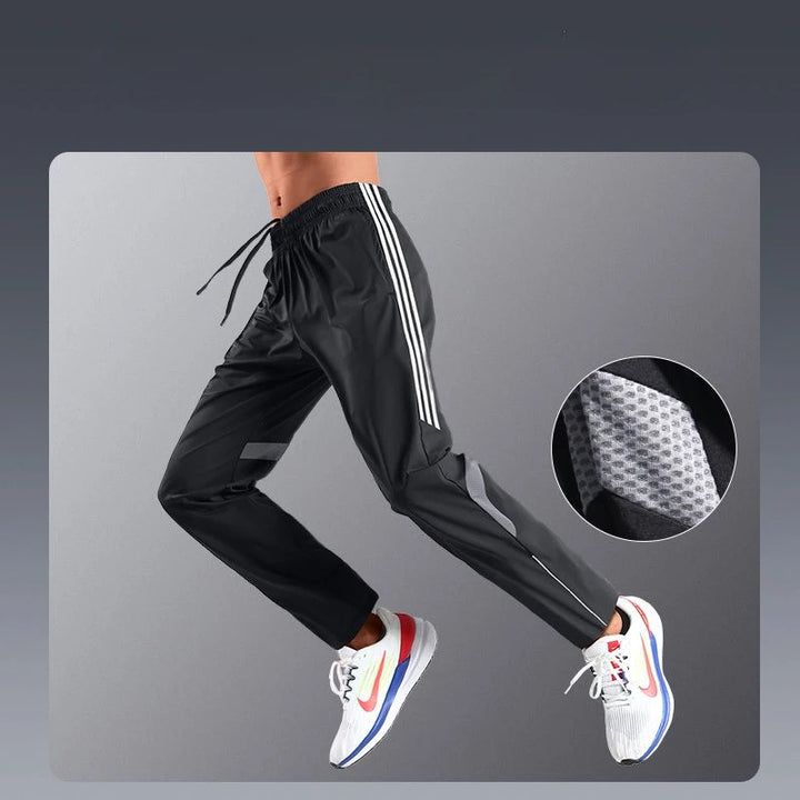 Lightweight Men’s Ice Silk Quick-Dry Straight-Leg Sweatpants-HighTouch