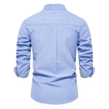 AIOPESON Men’s Cotton Oxford Shirt
