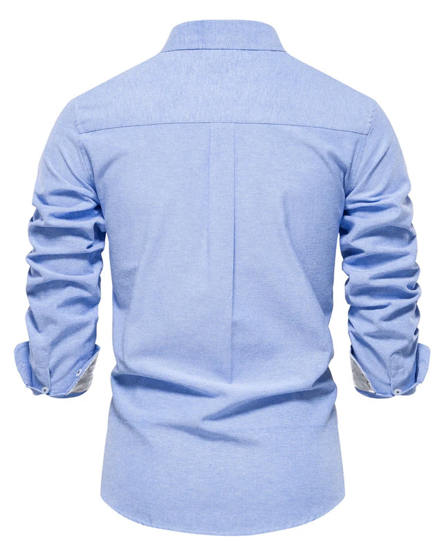 AIOPESON Men’s Cotton Oxford Shirt
